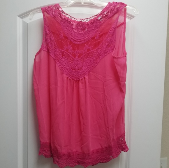 Boho blouse, hot pink - Picture 5 of 8